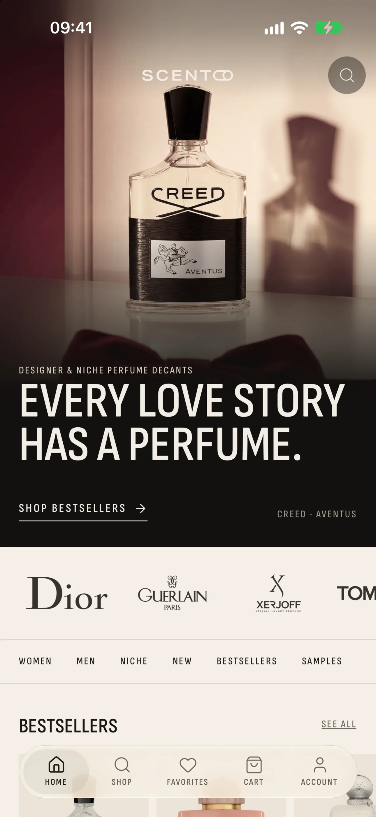 Browse perfumes
